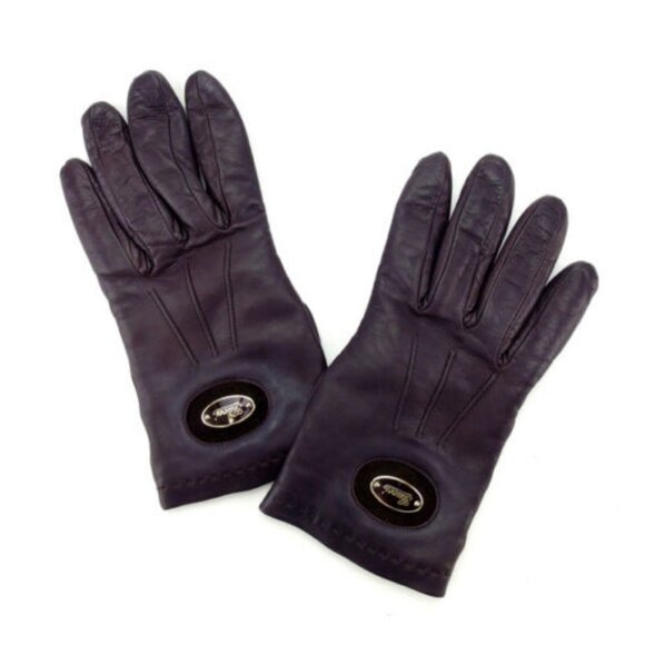 Gucci gloves Brown Gold Woman Authentic Used - Picture 1 of 14